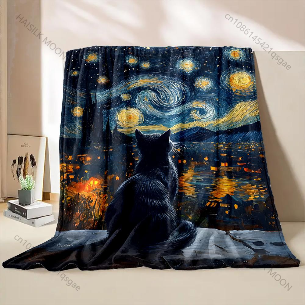 Multiple sizes Starry sky with cat Print Blanket Warm Soft for Children Adults Luxury Gifts Home Sofa Travel Camping 75x90cm
Multiple sizes Starry sky with cat Print Blanket Warm Soft for Children Adults Luxury Gifts Home Sofa Travel Camping 75x90cm