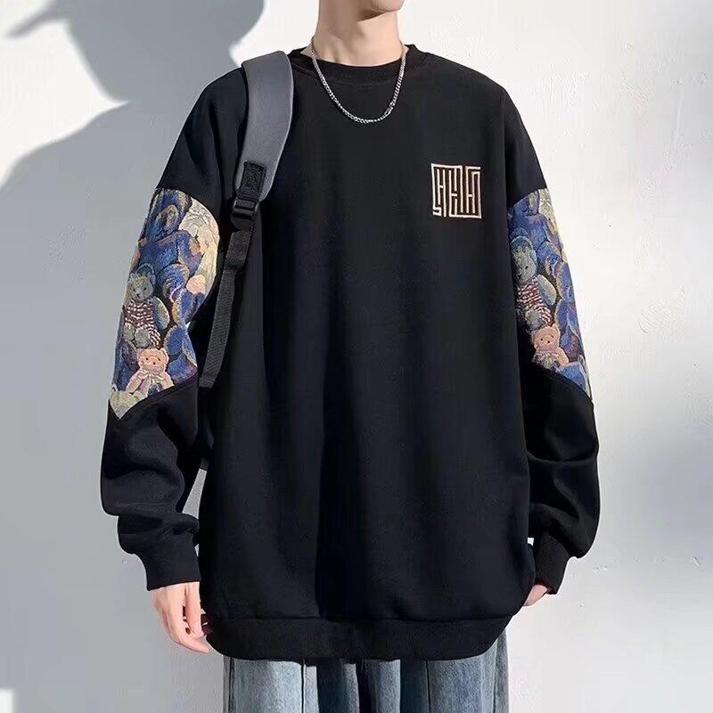Men s Plus Size Embroidered Patchwork Sweatshirt - Loose Fit, Round Neck, Spring/Autumn Trend. M чёрный
Men s Plus Size Embroidered Patchwork Sweatshirt - Loose Fit, Round Neck, Spring/Autumn Trend. M чёрный