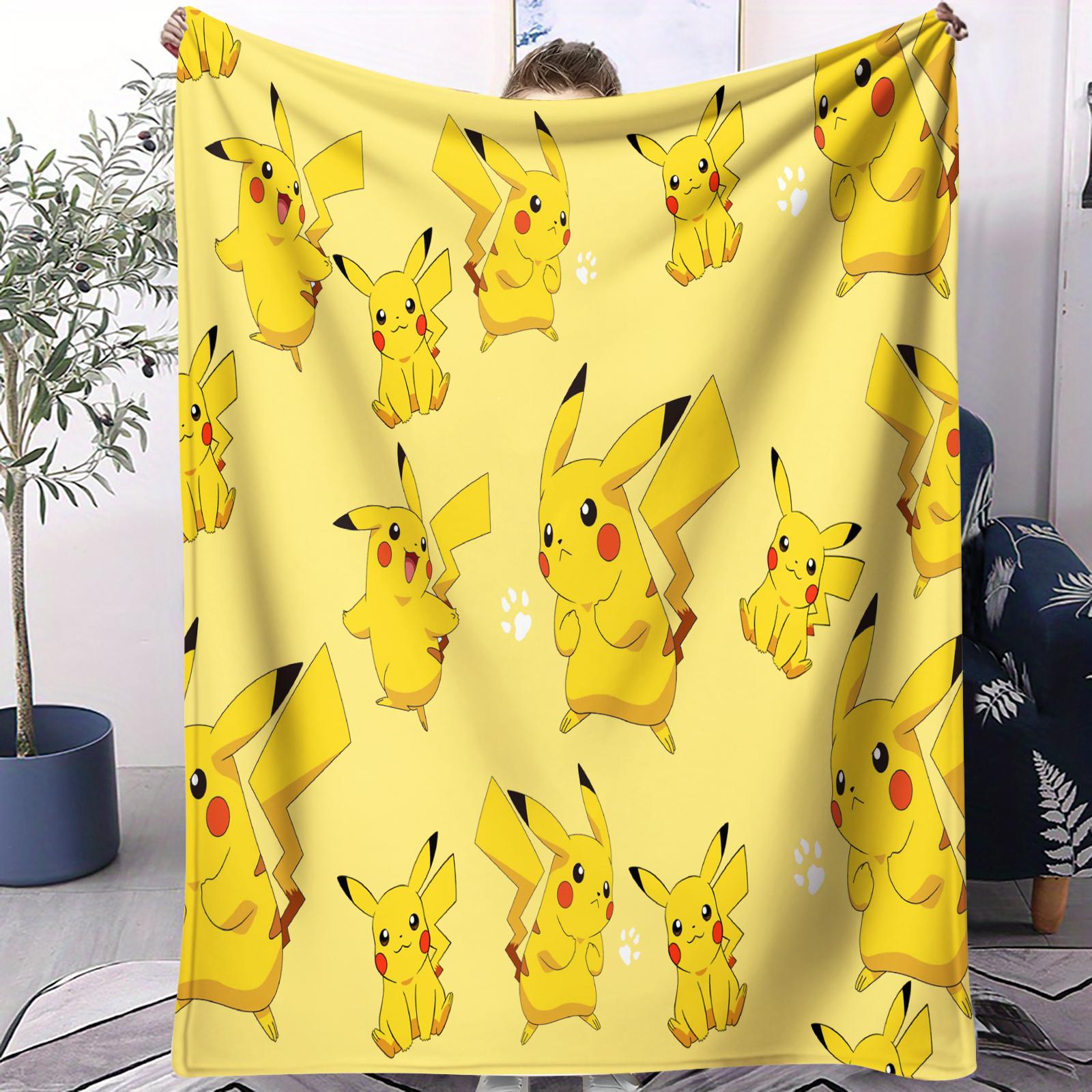 Cute Pokemon Pikachu AllOver Printed Flannel Throw Blanket Gift Winter Warm Blanket for Living Room Sofa Bed Camping Trip 75x100cm (30x40inch)
Cute Pokemon Pikachu AllOver Printed Flannel Throw Blanket Gift Winter Warm Blanket for Living Room Sofa Bed Camping Trip 75x100cm (30x40inch)