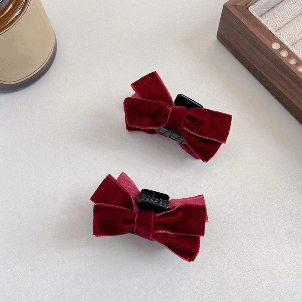 2PCS Small Bow Hair Claw Black Velvet Claw Clip Fashion Princess Hair Clip For Women and Girls Red 2pcs
2PCS Small Bow Hair Claw Black Velvet Claw Clip Fashion Princess Hair Clip For Women and Girls Red 2pcs