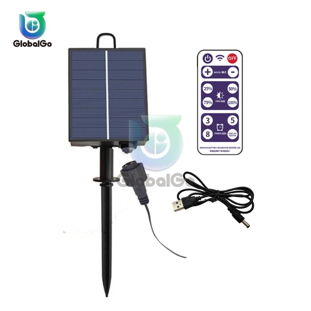 Solar Panel With 8 Flash Modes Remote Controller Male and Female Connect for 4.5V 5V 24V LED Light String Brightness DIM Timer 3V
Solar Panel With 8 Flash Modes Remote Controller Male and Female Connect for 4.5V 5V 24V LED Light String Brightness DIM Timer 3V
