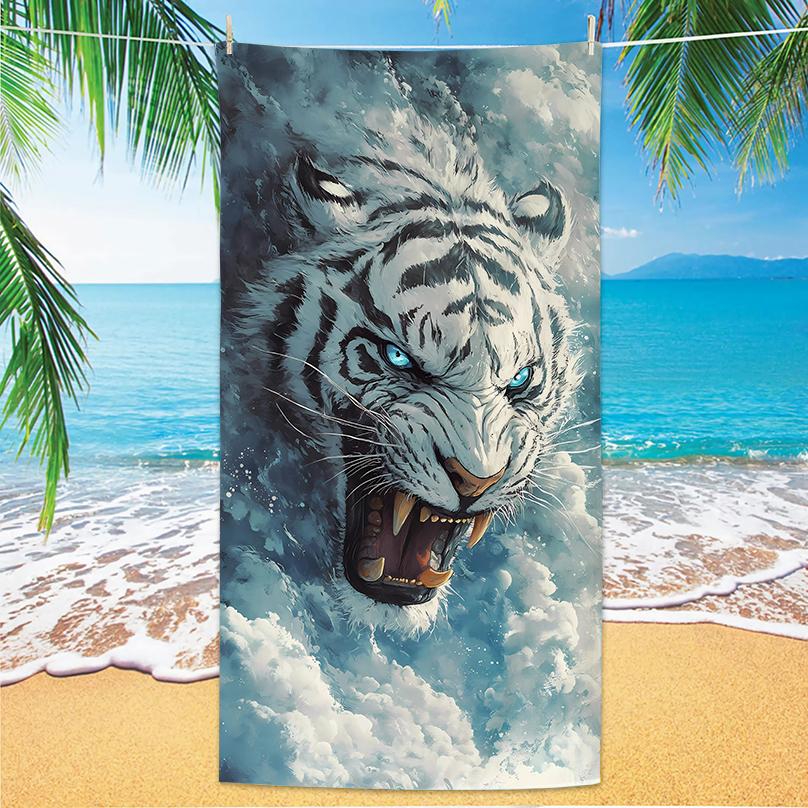 Tiger Beach Towel Microfiber Digital Print Bath Towel Bold Tiger Design Sun Protection Shawl Extra Large Towel for C W30*H60(CM)
Tiger Beach Towel Microfiber Digital Print Bath Towel Bold Tiger Design Sun Protection Shawl Extra Large Towel for C W30*H60(CM)