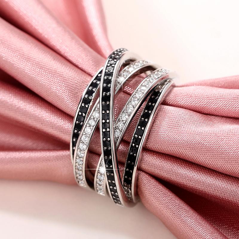 Huitan Personality Black Enamel Cross Rings for Women Copper Color Multi-Layer Finger Accessories Daily Wear Modern Girl Zircon 6
Huitan Personality Black Enamel Cross Rings for Women Copper Color Multi-Layer Finger Accessories Daily Wear Modern Girl Zircon 6