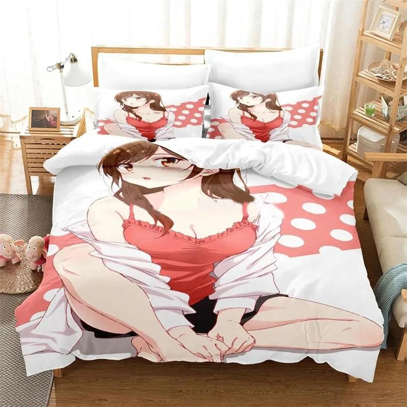 Anime Rent-A-Girlfriend Chizuru Bedding Sets,Girls bed supplies set duvet cover bed comforter set bedding set 135x200cm 2pcs
Anime Rent-A-Girlfriend Chizuru Bedding Sets,Girls bed supplies set duvet cover bed comforter set bedding set 135x200cm 2pcs
