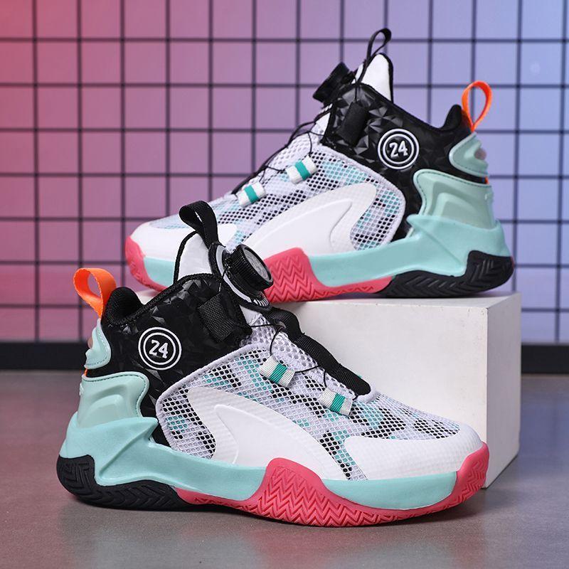 Mesh breathable basketball shoes student rotating button wear-resistant sneakers boys shoes autumn non-slip sneakers 40
Mesh breathable basketball shoes student rotating button wear-resistant sneakers boys shoes autumn non-slip sneakers 40
