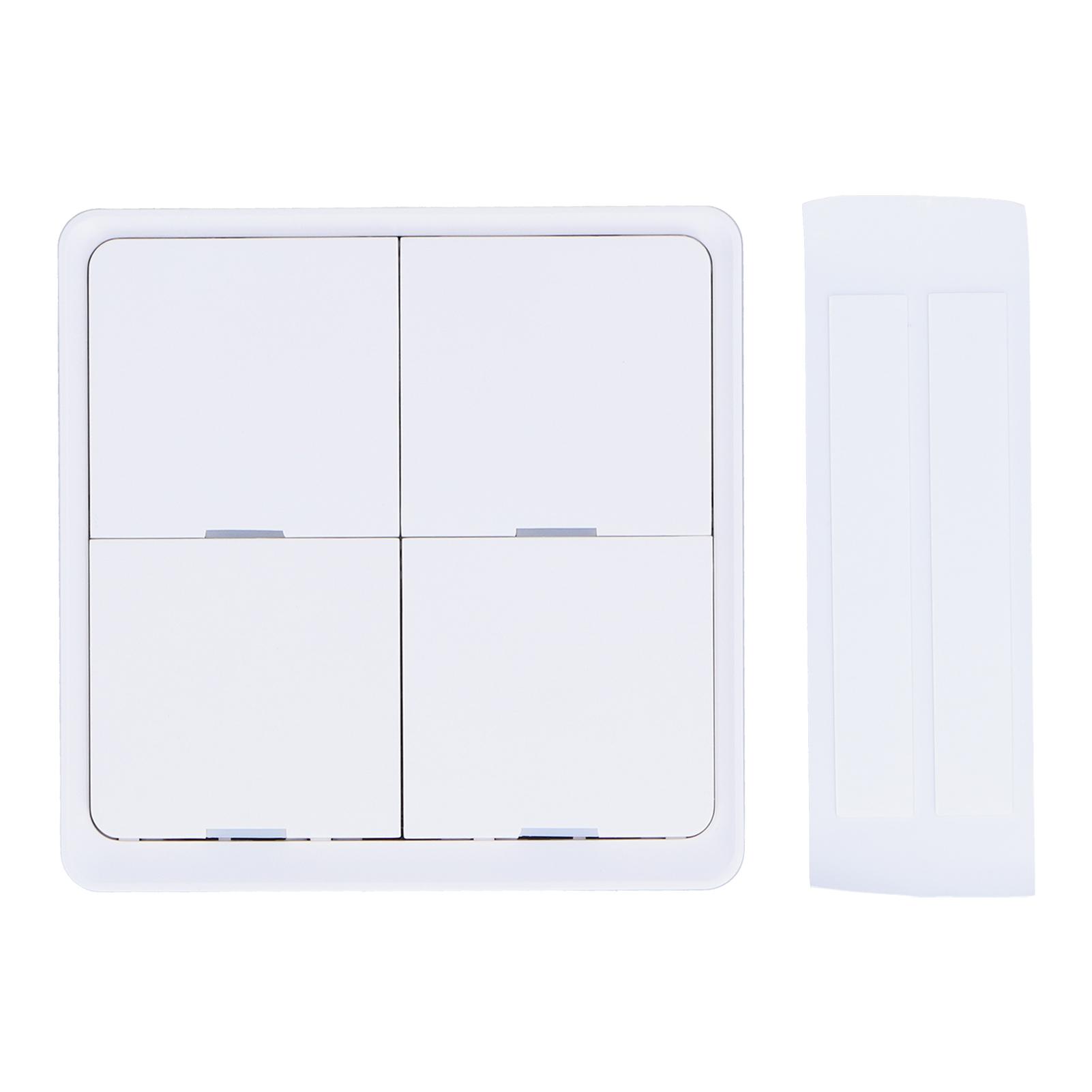 Бездротовий 4-клавішний перемикач сцен для ZigBee WIFI 2.4GHZ Інтелектуальний контролер Керування через додаток Голосове керування
Бездротовий 4-клавішний перемикач сцен для ZigBee WIFI 2.4GHZ Інтелектуальний контролер Керування через додаток Голосове керування