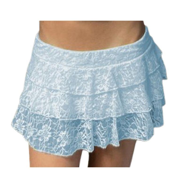 Low Waist Multi-Layer Stacked Lace Mini Skirt Low Waist Lace Miniskirt Blue L
Low Waist Multi-Layer Stacked Lace Mini Skirt Low Waist Lace Miniskirt Blue L