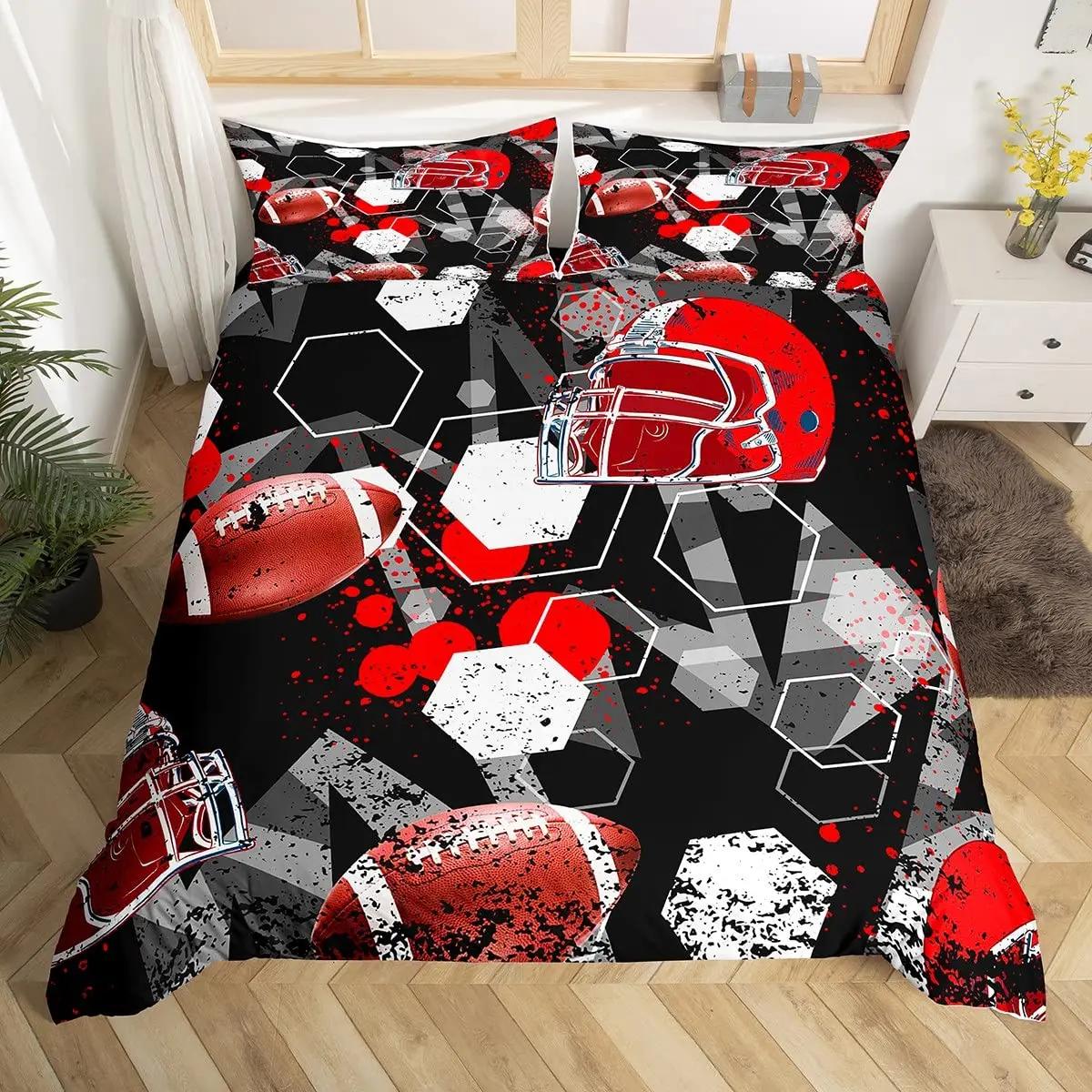 American Fotbal Rugby Beding for Young Boys Young Girls Children Kids Tens Bal Sports Game Soft Duvet Cover Rom Decoration Tie Dye Geometric Hexagon 100*200cm Single
American Fotbal Rugby Beding for Young Boys Young Girls Children Kids Tens Bal Sports Game Soft Duvet Cover Rom Decoration Tie Dye Geometric Hexagon 100*200cm Single
