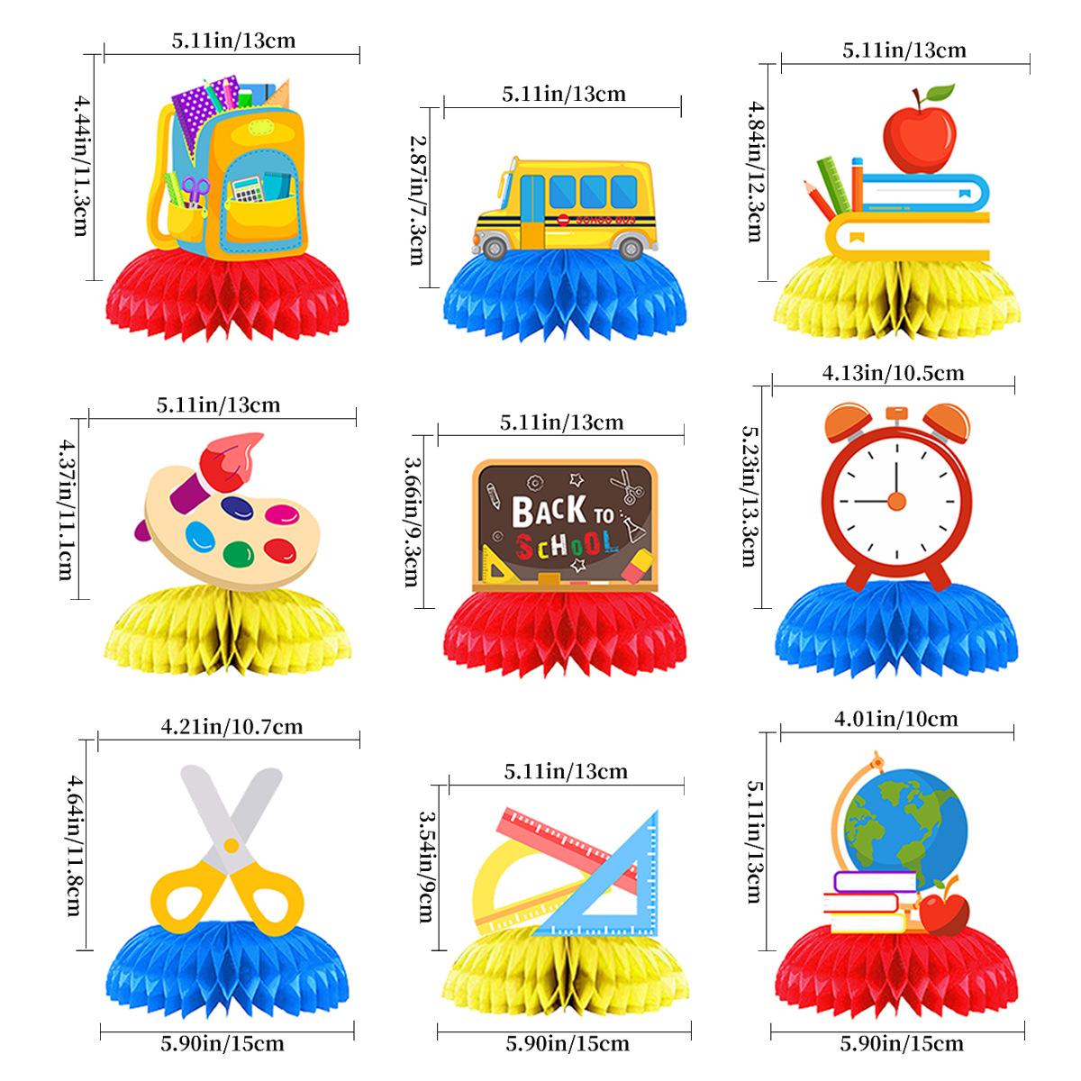 School Season Party Desktop Decoration Classroom Arrangement Drawing Board Scissors Schoolbag Honeycomb Ornament School season honeycomb ornament series 2
School Season Party Desktop Decoration Classroom Arrangement Drawing Board Scissors Schoolbag Honeycomb Ornament School season honeycomb ornament series 2