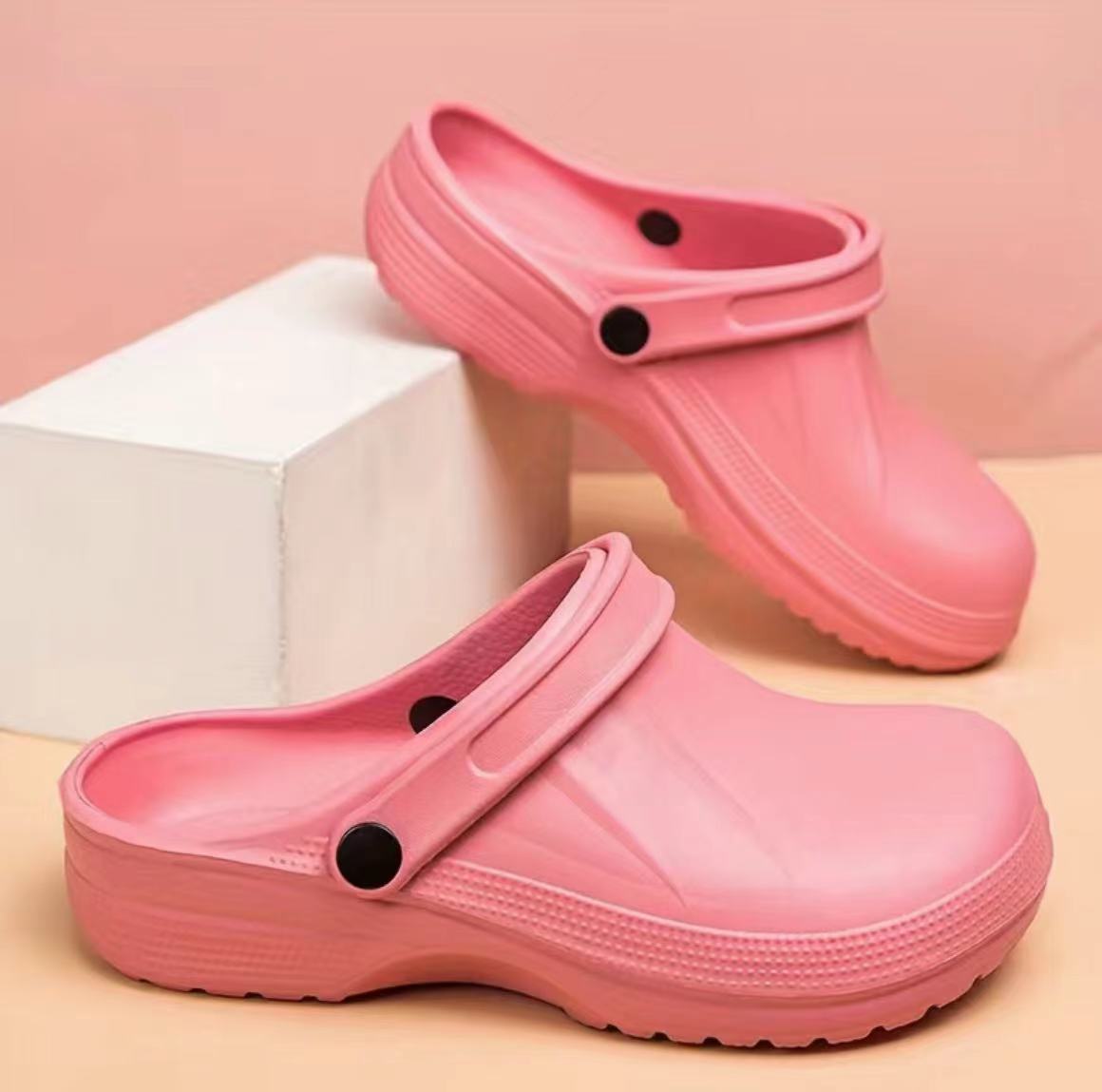 Взуття шеф-кухаря Доктор медсестра захисна робоча сумка головні тапочки чоловіки та жінки носять зручні зносостійкі тапочки 42-43 рожевий
Взуття шеф-кухаря Доктор медсестра захисна робоча сумка головні тапочки чоловіки та жінки носять зручні зносостійкі тапочки 42-43 рожевий