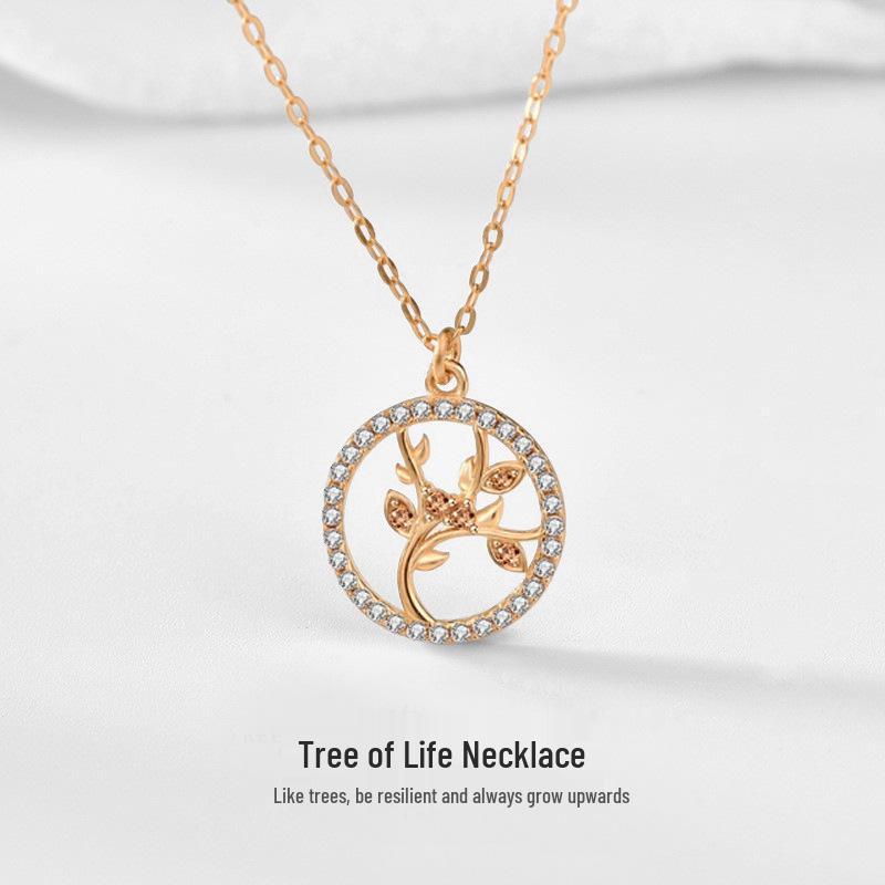 Tree of Life Necklace - 925 Sterling Silver, Original Design, Mori Style Autumn/Winter Clavicle Choker 925 Sterling Silver
Tree of Life Necklace - 925 Sterling Silver, Original Design, Mori Style Autumn/Winter Clavicle Choker 925 Sterling Silver