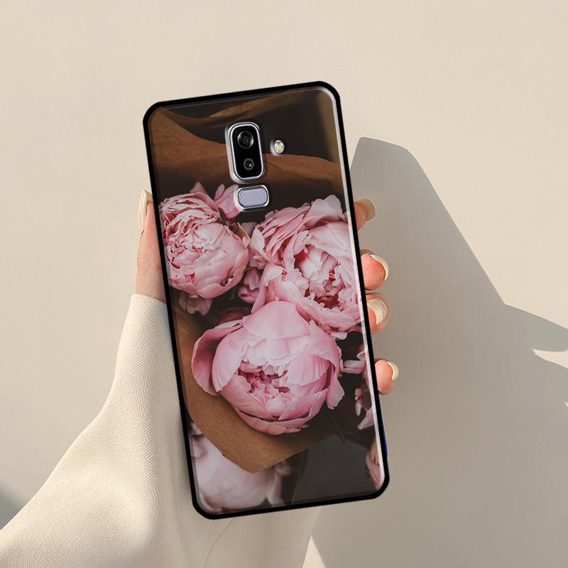 Чехол с красивым цветком пионов для Samsung Galaxy J1 J3 J7 J5 2016 A3 A5 2017 J8 A7 A9 J4 J6 A6 A8 Plus 2018 A3 2016 - A310