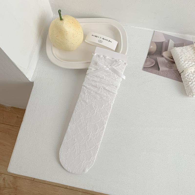 Women s Summer Thin Sweet Bowknot Wooden Ear Edge Mesh Breathable Lace Ballet Wind Drum Pile Socks 1 pair білий
Women s Summer Thin Sweet Bowknot Wooden Ear Edge Mesh Breathable Lace Ballet Wind Drum Pile Socks 1 pair білий