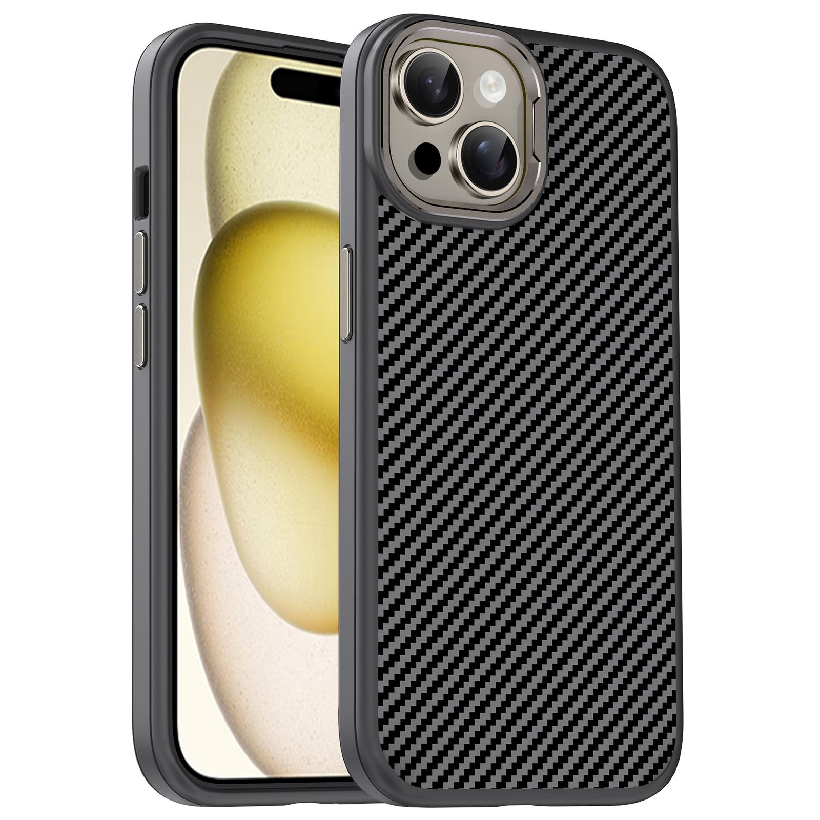 IPAKY For iPhone 15 Case Carbon Fiber Texture Anti-Drop TPU Phone Cover Grey
IPAKY For iPhone 15 Case Carbon Fiber Texture Anti-Drop TPU Phone Cover Grey