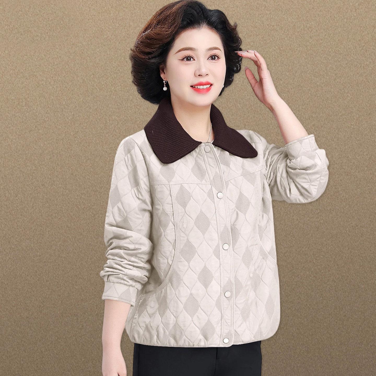 2026 Spring/Autumn Jacket for Middle-Aged & Elderly Women - Wide-Legged Noble Lady Short Top 3XL (120-135 lbs)
2026 Spring/Autumn Jacket for Middle-Aged & Elderly Women - Wide-Legged Noble Lady Short Top 3XL (120-135 lbs)