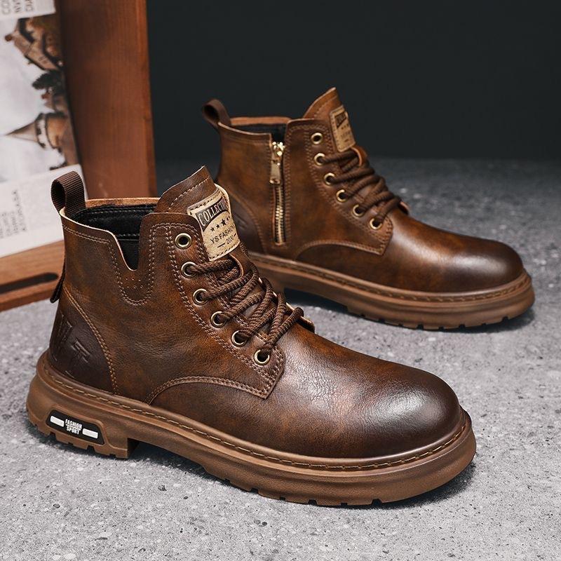 Men s Martin boots trendy casual versatile thermal tooling shoes non-slip wear-resistant retro fashion sports men s shoes 44
Men s Martin boots trendy casual versatile thermal tooling shoes non-slip wear-resistant retro fashion sports men s shoes 44