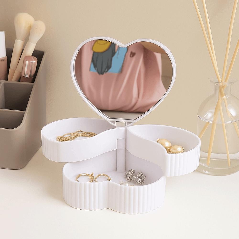 Double Layer Jewelry Organizer Large Capacity Jewelry Storage Boxes Desktop Storage білий
Double Layer Jewelry Organizer Large Capacity Jewelry Storage Boxes Desktop Storage білий