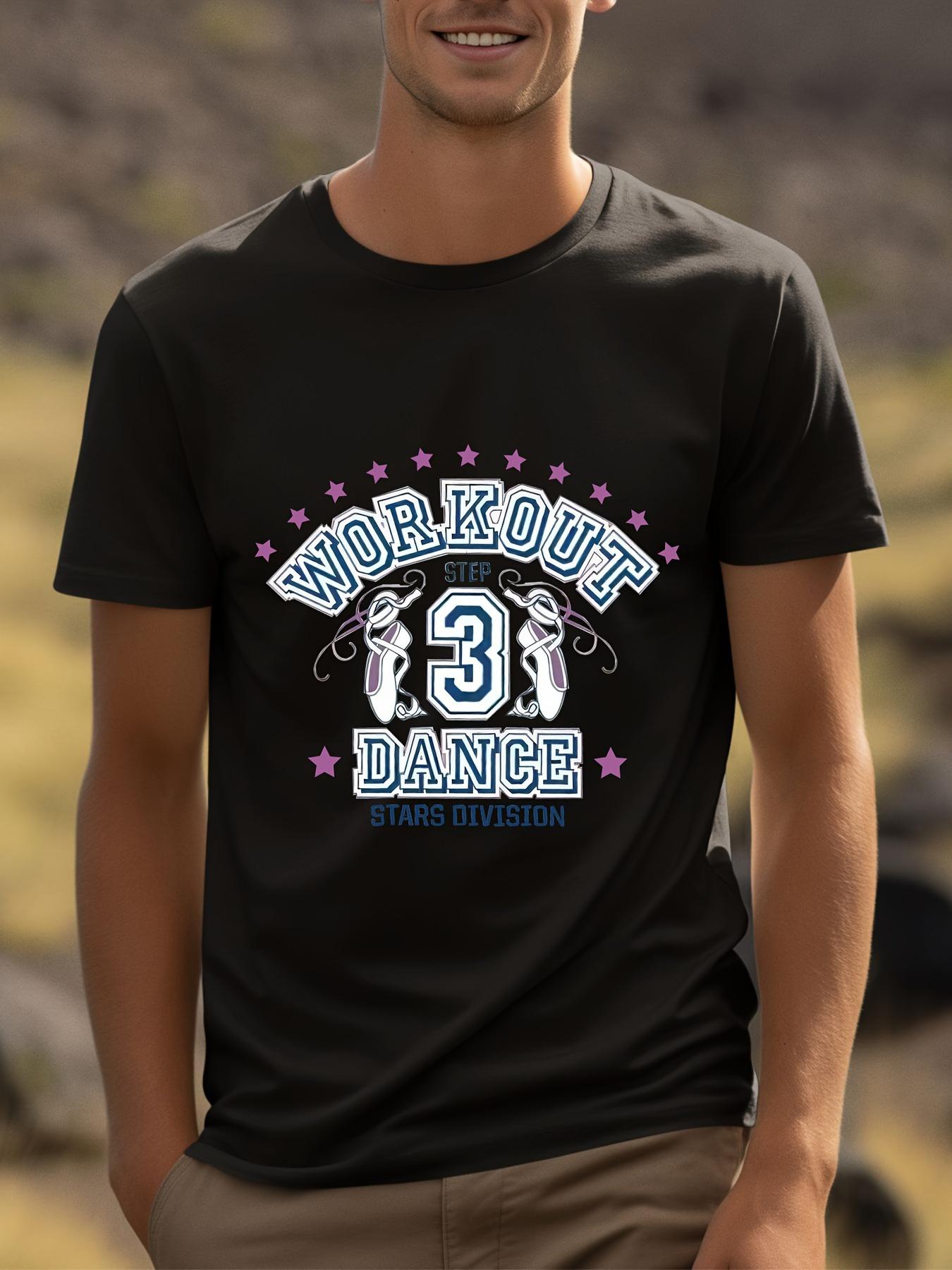 Workout Dance Graphic T-shirt - Breathable Round Neck Short Sleeve Tee with Workout Dance Print S
Workout Dance Graphic T-shirt - Breathable Round Neck Short Sleeve Tee with Workout Dance Print S