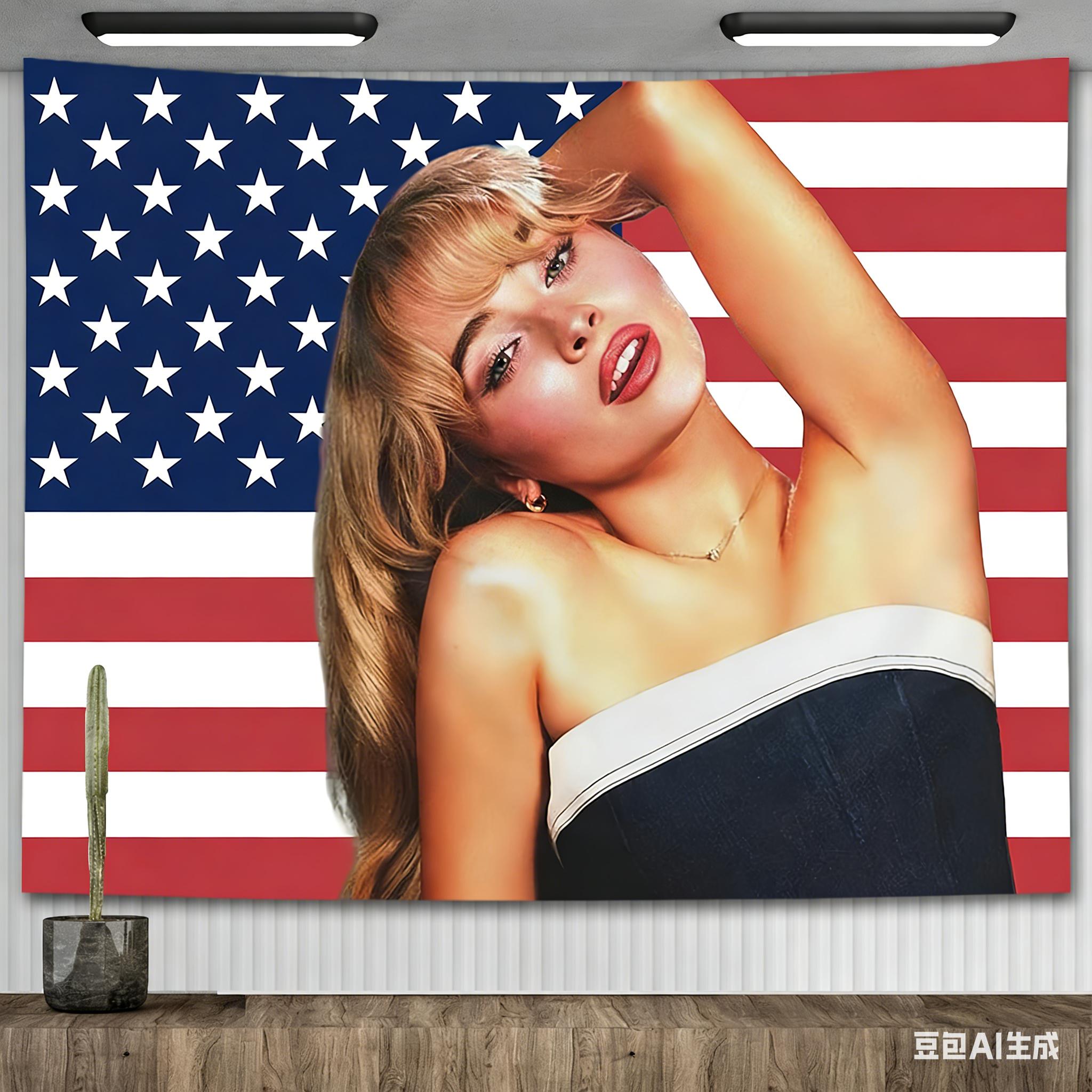 American Pop Singer Sabrina Carpenter Tapestry Pink USA Flag Aesthetic Room Decor Banners Wall Hanging Home Garden Flags 74x94cm(29x37in)
American Pop Singer Sabrina Carpenter Tapestry Pink USA Flag Aesthetic Room Decor Banners Wall Hanging Home Garden Flags 74x94cm(29x37in)