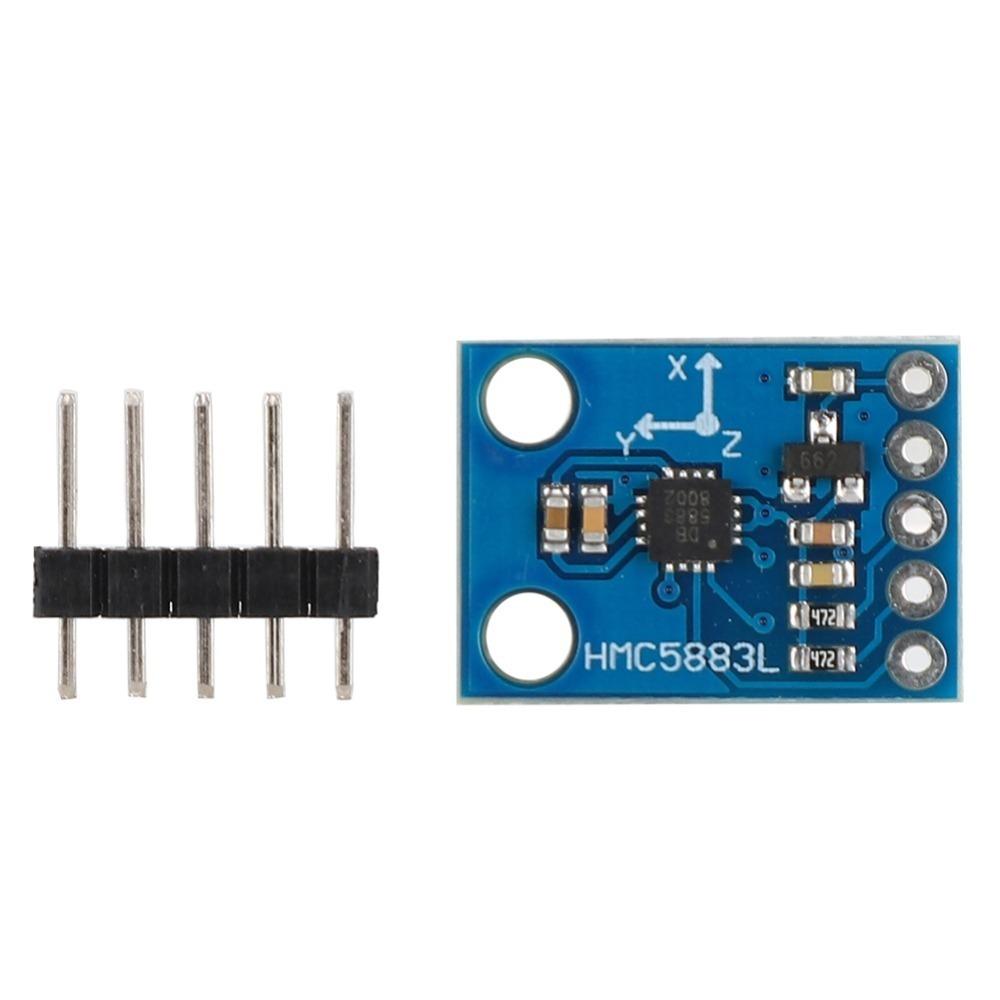 Calibration Free Electronic Compass Module Triaxial Magnetic Field Sensor DIY Electronics for HMC5883L
Calibration Free Electronic Compass Module Triaxial Magnetic Field Sensor DIY Electronics for HMC5883L