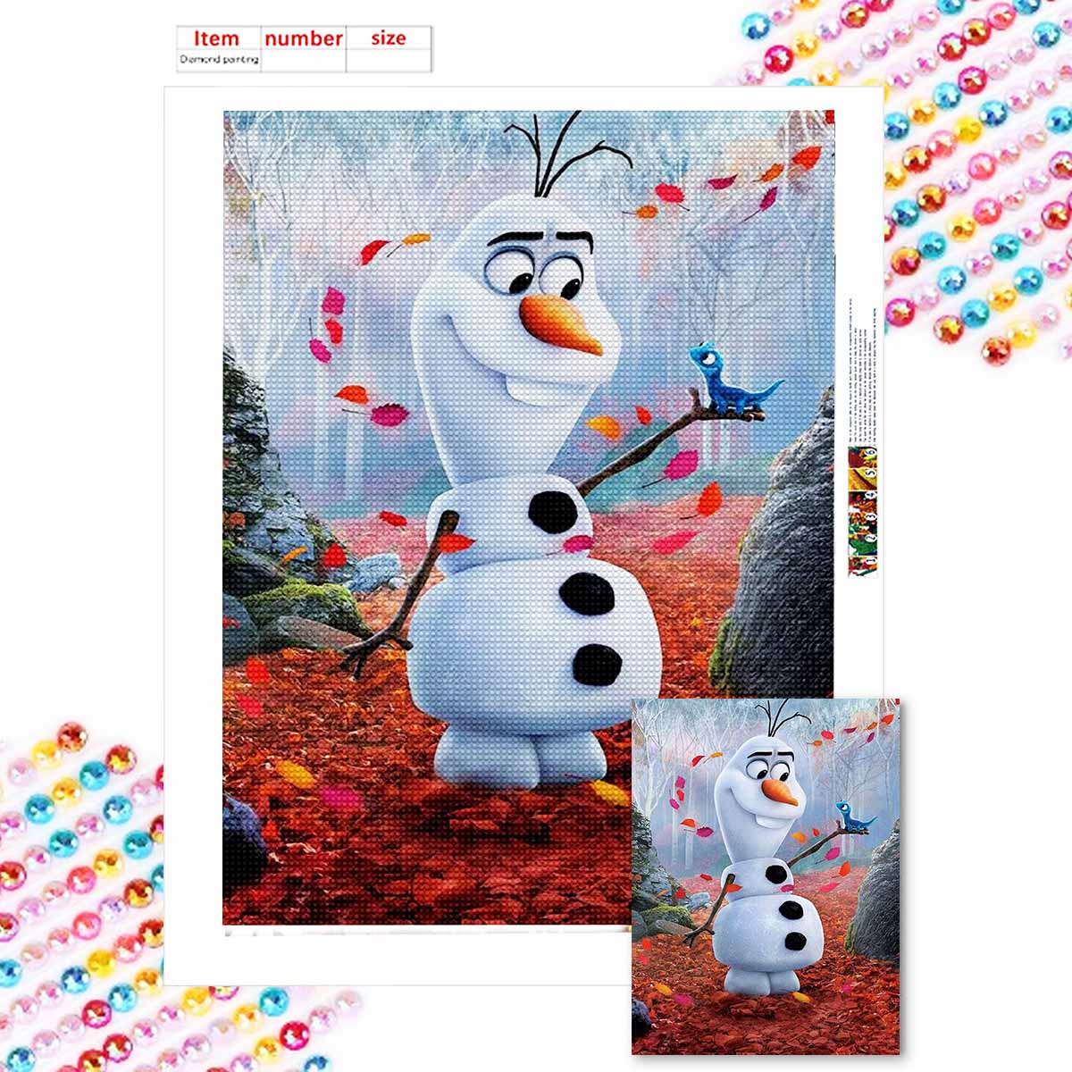 Full Round Diamond Painting Cute Olaf Art Rhinestone Picture Mosaic DIY 5D Cross Stitch Embroidery Home Decoration Round 20x30cm
Full Round Diamond Painting Cute Olaf Art Rhinestone Picture Mosaic DIY 5D Cross Stitch Embroidery Home Decoration Round 20x30cm