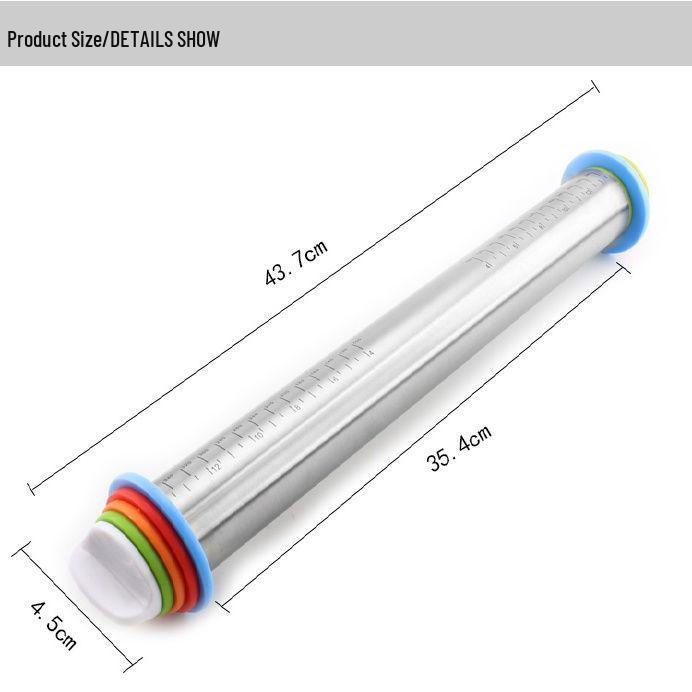 Регулируемая толщина Кухонная скалка из нержавеющей стали для пельменей Stainless Steel Adjustable Rolling Pin белый
Регулируемая толщина Кухонная скалка из нержавеющей стали для пельменей Stainless Steel Adjustable Rolling Pin белый