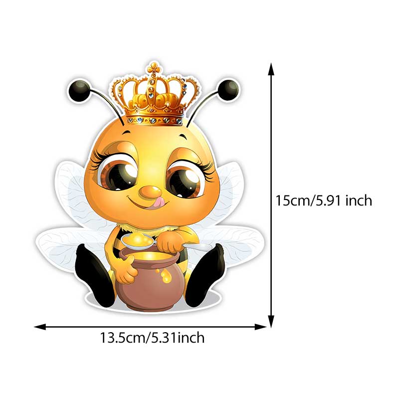 Bee Wearing a Crown Car Sticker Vinyl Decal Waterproof Rear Window Motorcycle Camper Bumper Truck Laptop Decoration TM379 A-15cm Longest Side
Bee Wearing a Crown Car Sticker Vinyl Decal Waterproof Rear Window Motorcycle Camper Bumper Truck Laptop Decoration TM379 A-15cm Longest Side