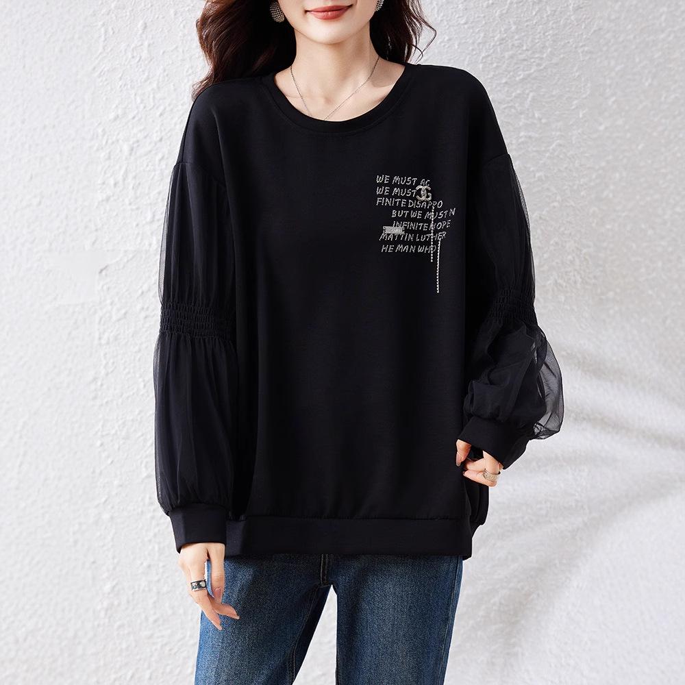 Spring 2025 Women s Hotfix Patchwork Sweatshirt - Long Sleeve, Plus Size, European Fashion L чорний
Spring 2025 Women s Hotfix Patchwork Sweatshirt - Long Sleeve, Plus Size, European Fashion L чорний