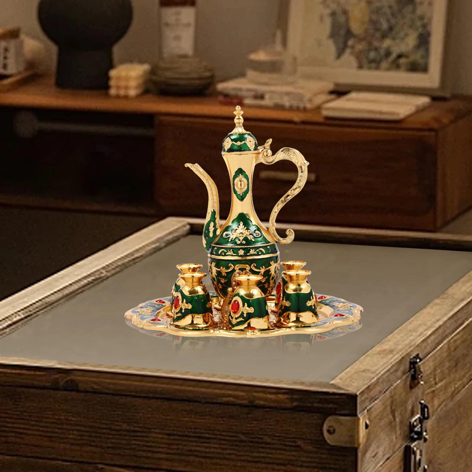 Golden Green Tea Set (one Po+Six Cups+One tray), Multi-functional Retro Türkiye Drinking Set-No Assembly Required, Easy To Clean Seven-piece Set
Golden Green Tea Set (one Po+Six Cups+One tray), Multi-functional Retro Türkiye Drinking Set-No Assembly Required, Easy To Clean Seven-piece Set