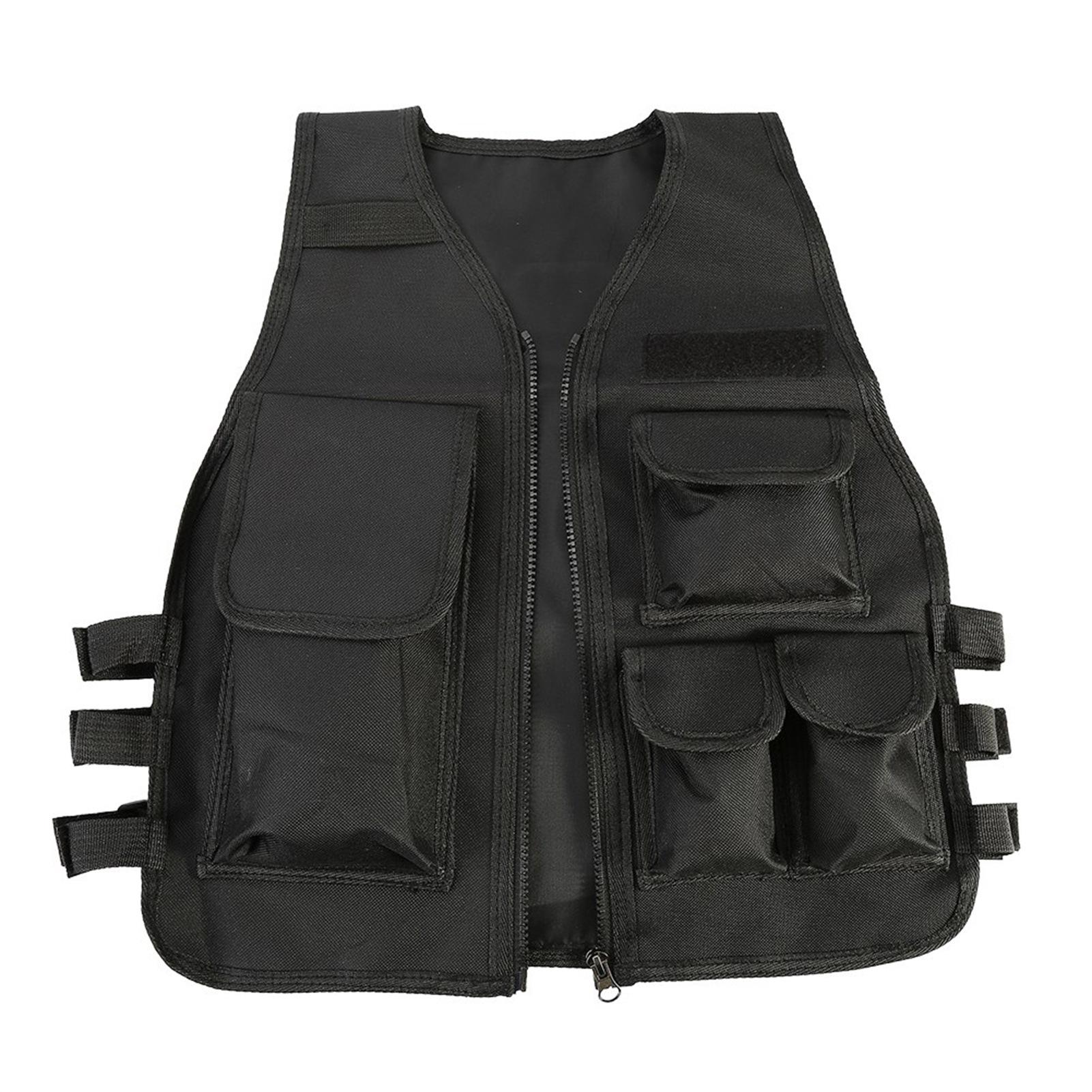 Нейлоновый игровой жилет-бронежилет Molle для детей (черный)
Нейлоновый игровой жилет-бронежилет Molle для детей (черный)