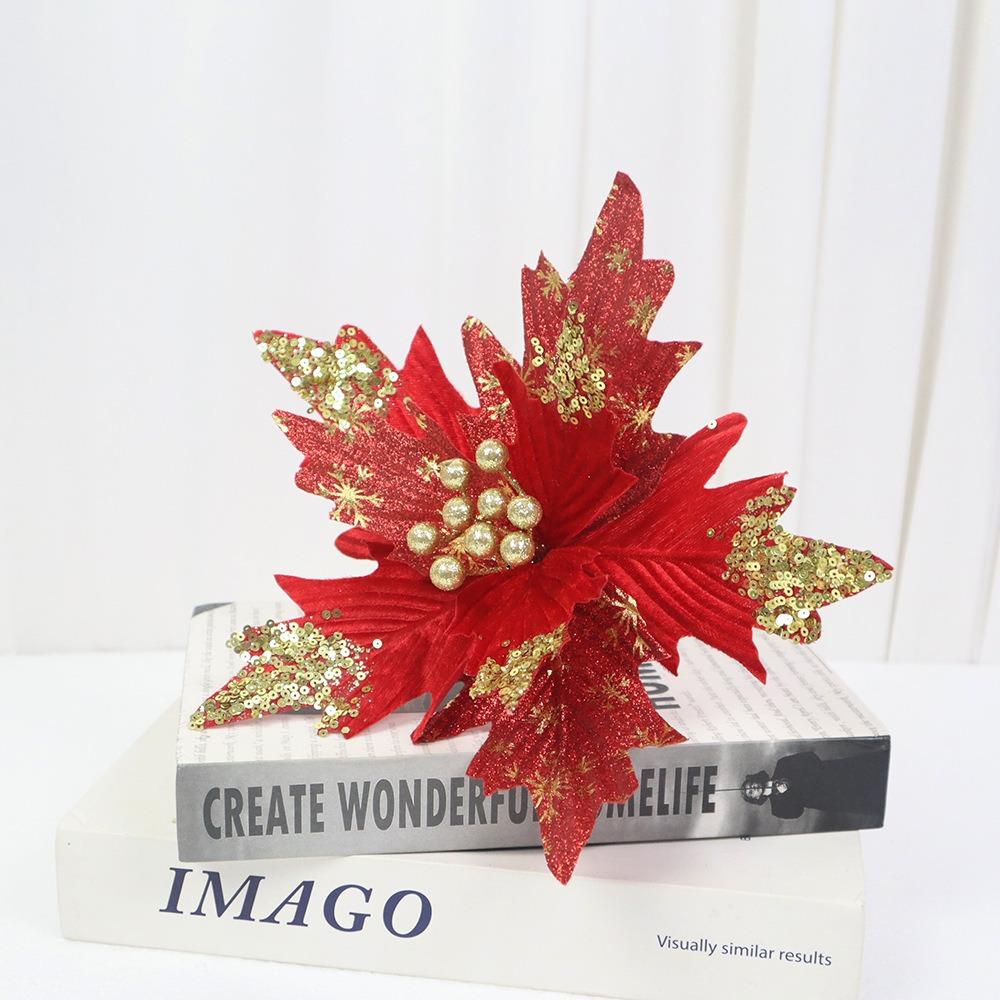 New 26cm Christmas Artificial Flowers Flannel DIY Decoration Xmas Tree Decorations Fake Flower Xmas красный
New 26cm Christmas Artificial Flowers Flannel DIY Decoration Xmas Tree Decorations Fake Flower Xmas красный