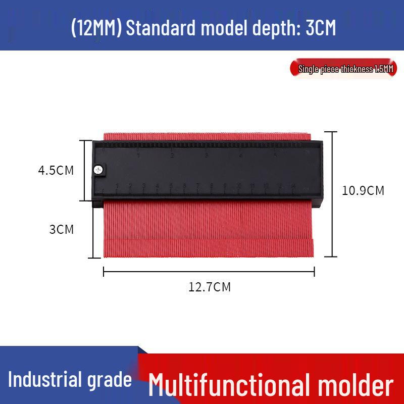 Multifunctional Contour Gauge: Irregular Profile Template & Curve Shaping Measuring Tool for Woodworking
Multifunctional Contour Gauge: Irregular Profile Template & Curve Shaping Measuring Tool for Woodworking