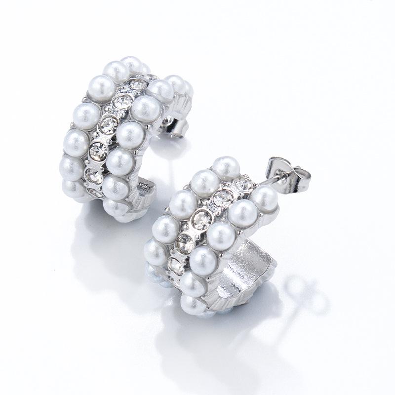 Серьги-кольца C-образной формы из титановой стали с покрытием из 18-каратного золота с жемчугом - Женская универсальная мода
Серьги-кольца C-образной формы из титановой стали с покрытием из 18-каратного золота с жемчугом - Женская универсальная мода