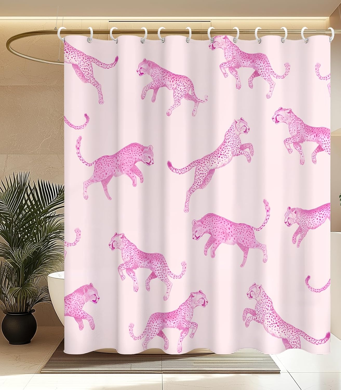 Pink Leopard Print Shower Curtain 160x180cm Wild Animal Pattern Bathroom Decor Elegant Water Resistant Curtains 90x180cm35x71in
Pink Leopard Print Shower Curtain 160x180cm Wild Animal Pattern Bathroom Decor Elegant Water Resistant Curtains 90x180cm35x71in