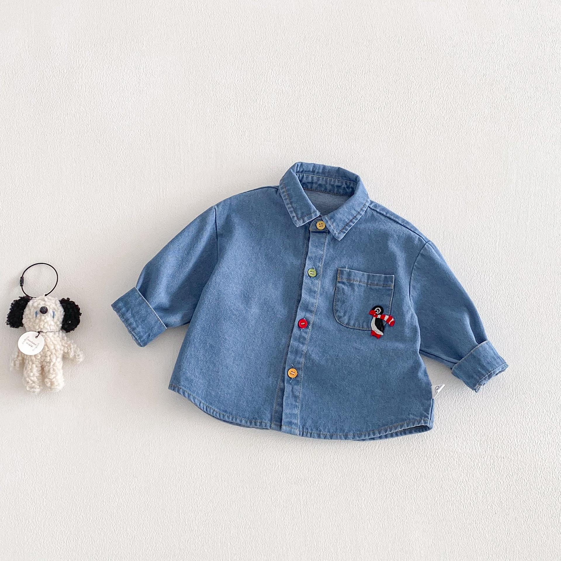 2026 Kids Denim Shirt – Boys Spring Fashion, Embroidered Penguin Design, Baby Korean Style Top 73 джинсовий синього кольору
2026 Kids Denim Shirt – Boys Spring Fashion, Embroidered Penguin Design, Baby Korean Style Top 73 джинсовий синього кольору