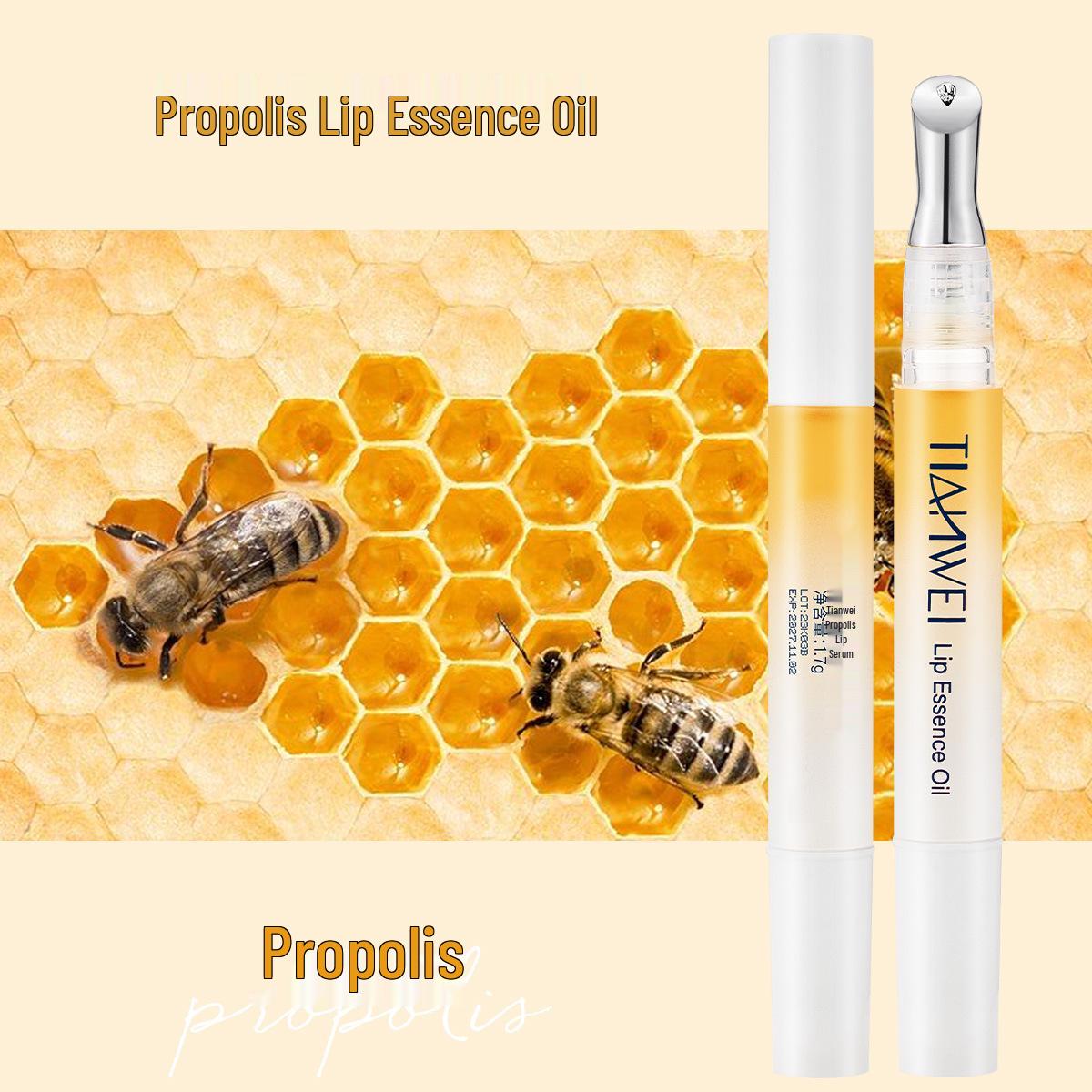 Tianwei Peach Propolis Lip Mask Oil: Hydrates, Moisturizes, Nourishes, Reduces Lip Lines, Prevents Dryness for Winter/Autumn Care.
Tianwei Peach Propolis Lip Mask Oil: Hydrates, Moisturizes, Nourishes, Reduces Lip Lines, Prevents Dryness for Winter/Autumn Care.