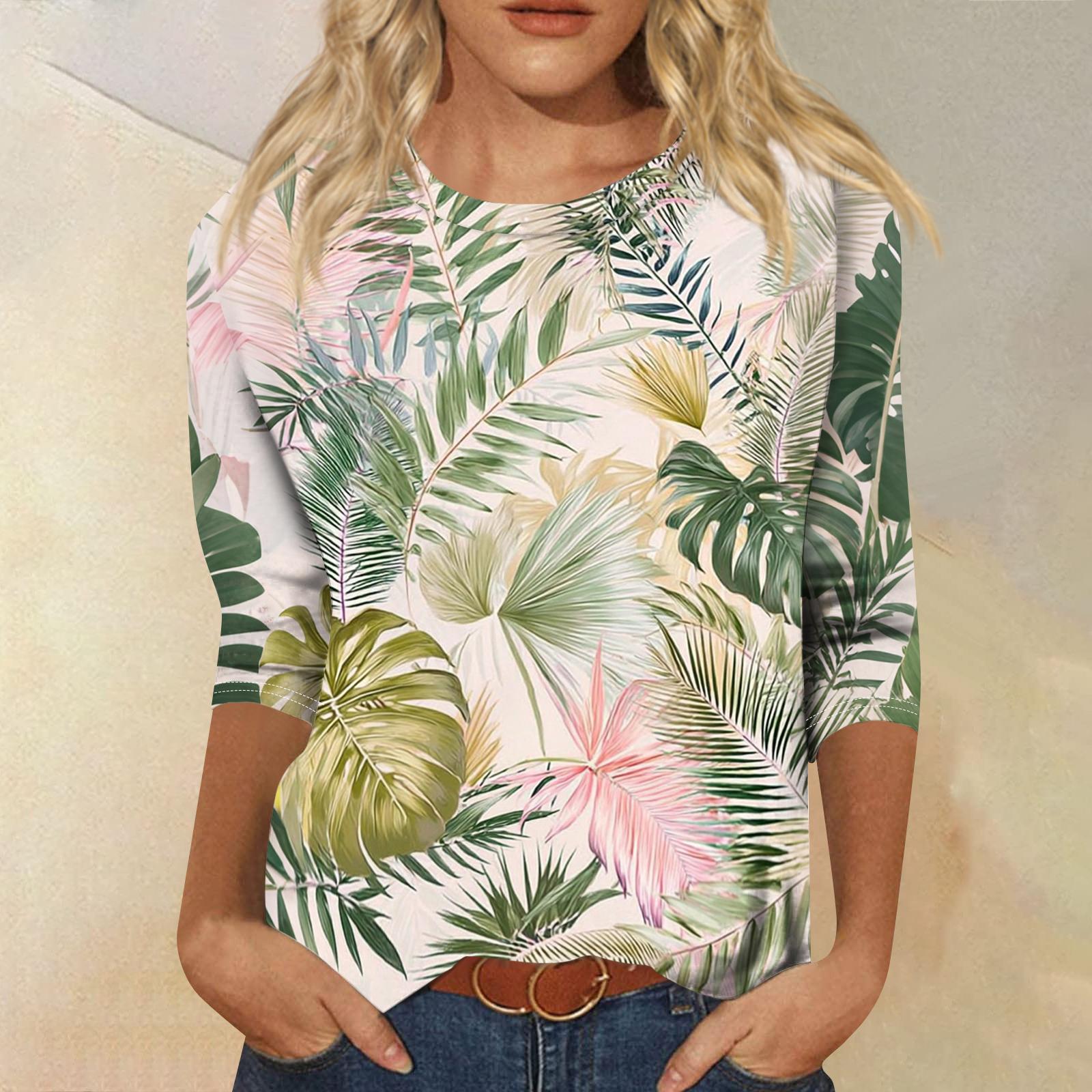 Women s Fashionable Casual Round Neck Three-Quarter Sleeve Printed T-Shirt Top XL
Women s Fashionable Casual Round Neck Three-Quarter Sleeve Printed T-Shirt Top XL