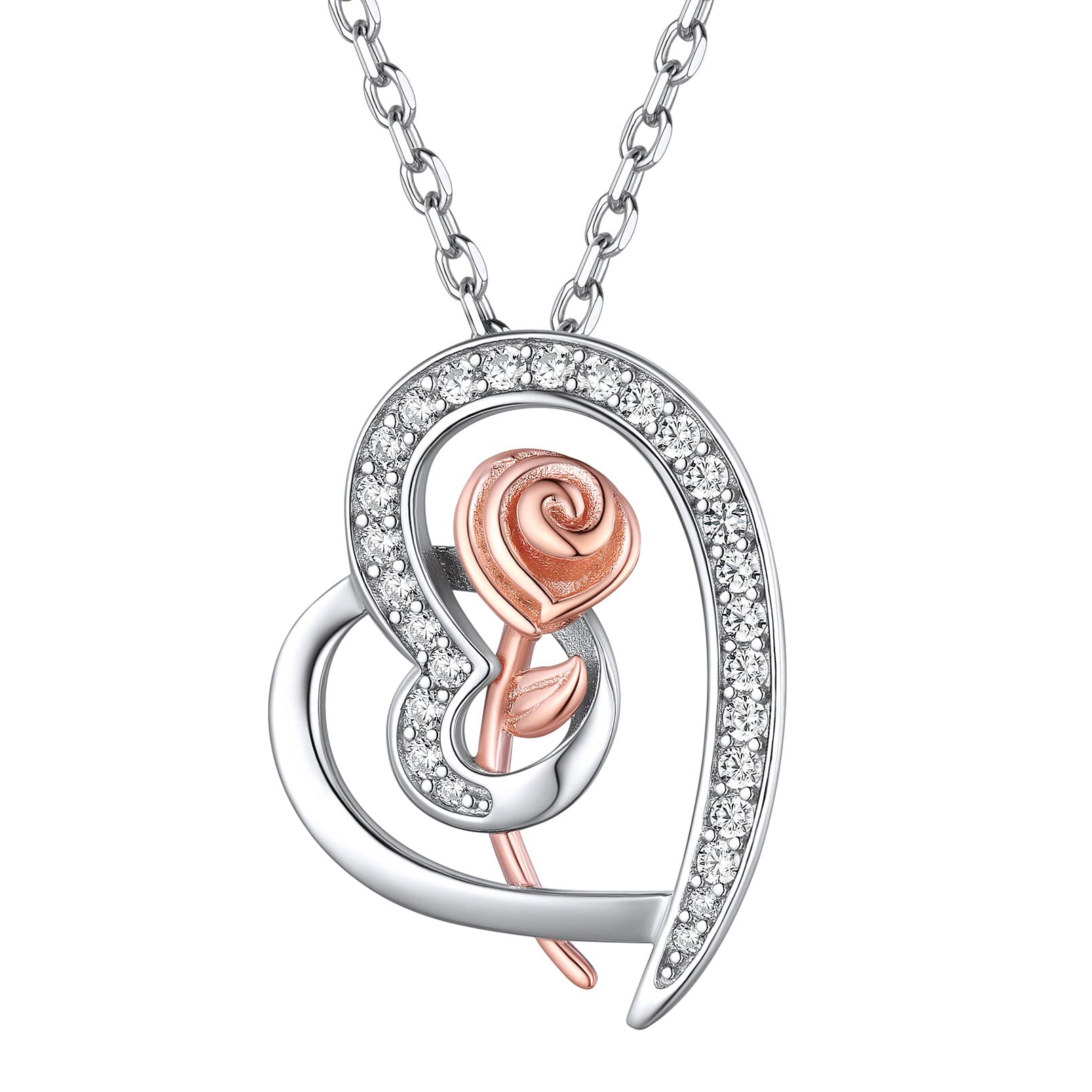 Ожерелье ChicSilver Heart для женщин Популярный аксессуар из серебра 925 пробы с розой и цирконием
Ожерелье ChicSilver Heart для женщин Популярный аксессуар из серебра 925 пробы с розой и цирконием