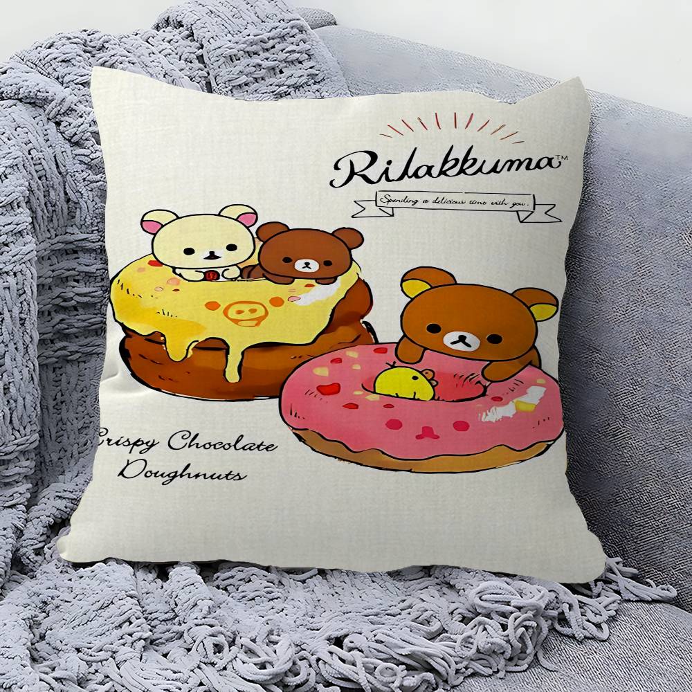 PC Cute Cartoon Rilakkuma Cushion Cover Inches Farmhouse Decor Home Throw Pillow Covers for Couch Decorations 30X30cm
PC Cute Cartoon Rilakkuma Cushion Cover Inches Farmhouse Decor Home Throw Pillow Covers for Couch Decorations 30X30cm