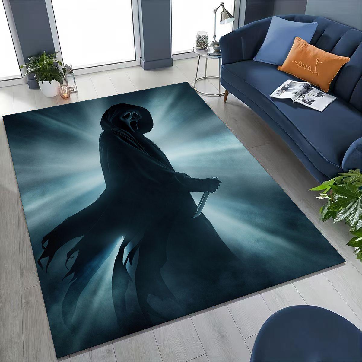 Ковер с персонажами ужасов S-Scream Ghost Face для спальни, гостиной, дивана, домашний придверный коврик для декора, большой детский игровой нескользящий коврик для пола 40x60cm( 15x23in )
Ковер с персонажами ужасов S-Scream Ghost Face для спальни, гостиной, дивана, домашний придверный коврик для декора, большой детский игровой нескользящий коврик для пола 40x60cm( 15x23in )