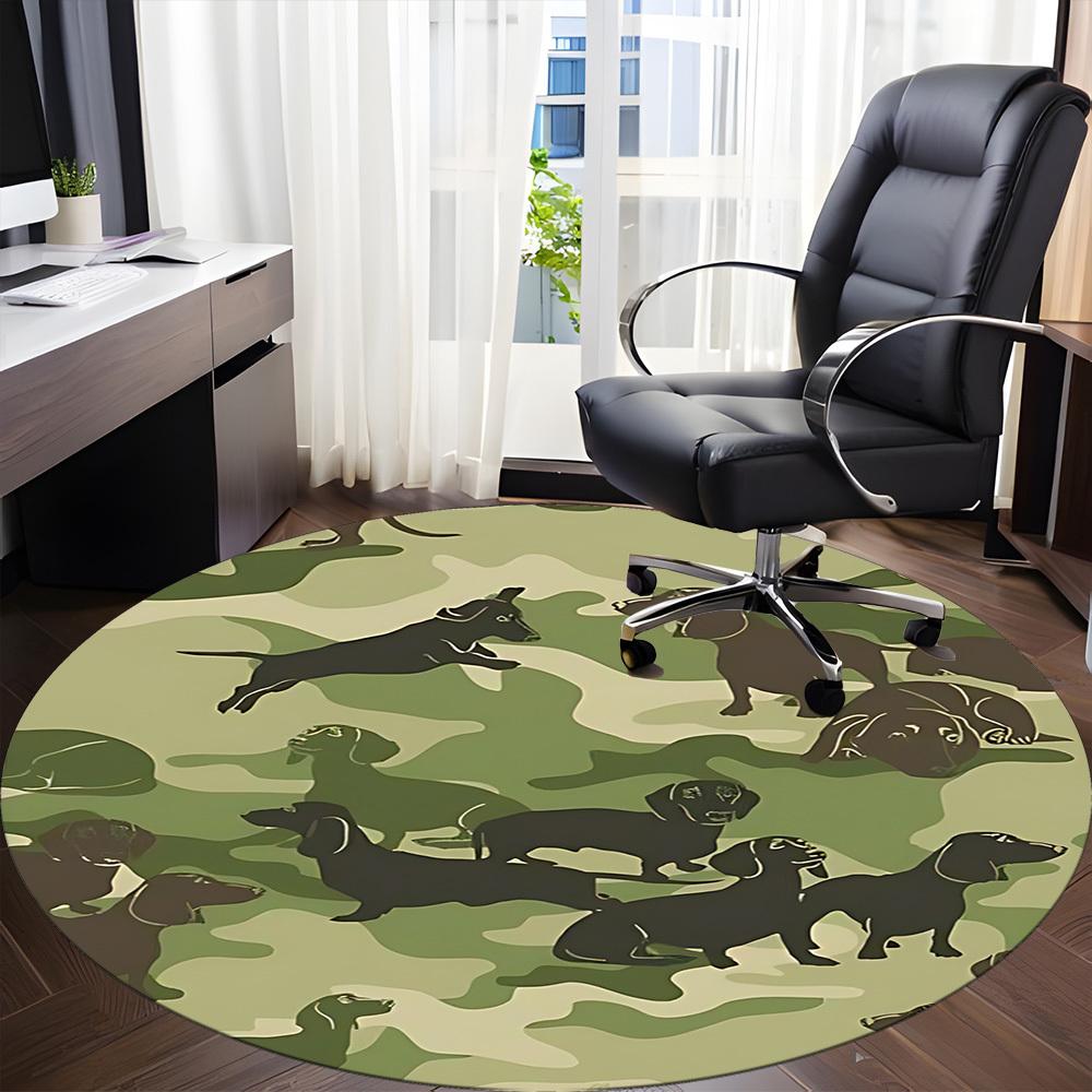 1pc Dachshund Camouflage Office Round Rug, Non-slip, Soft and Durable Office Rug for Interior Decoration, Perfect for Office, Beautiful Decoration yy2 80cm by 80cm
1pc Dachshund Camouflage Office Round Rug, Non-slip, Soft and Durable Office Rug for Interior Decoration, Perfect for Office, Beautiful Decoration yy2 80cm by 80cm
