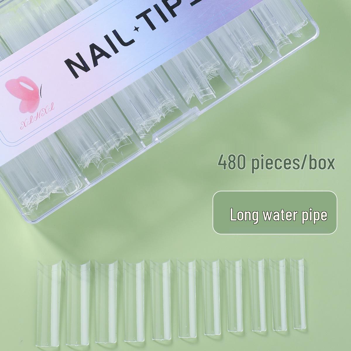Handmade Long Coffin Transparent Fake Nails - Wearable, No Filing Required, European & American Style Manicure Tips
Handmade Long Coffin Transparent Fake Nails - Wearable, No Filing Required, European & American Style Manicure Tips