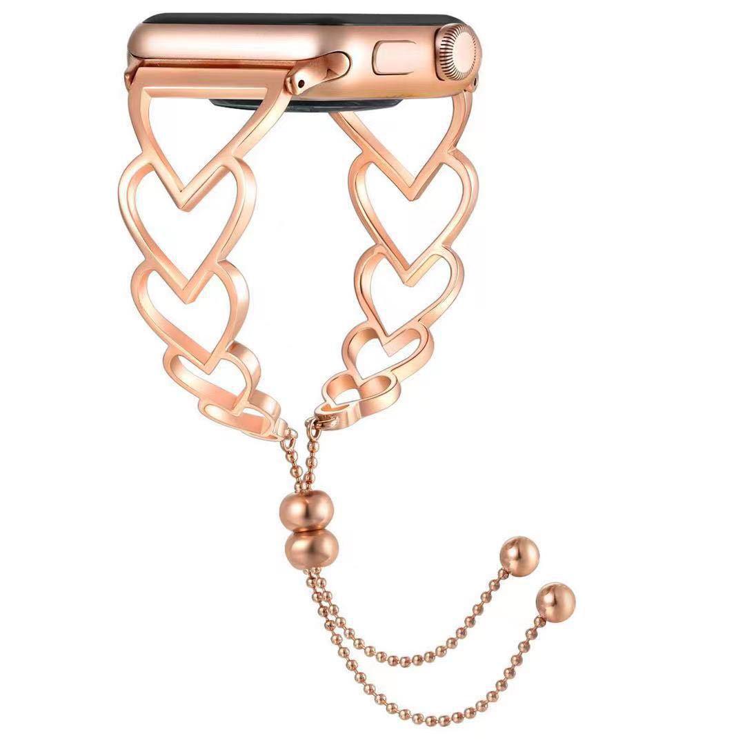 Compatible Stainless Steel Heart-shaped Bracelet for Apple Watch Series 5-8/SE 42/44/45/49mm чорний
Compatible Stainless Steel Heart-shaped Bracelet for Apple Watch Series 5-8/SE 42/44/45/49mm чорний