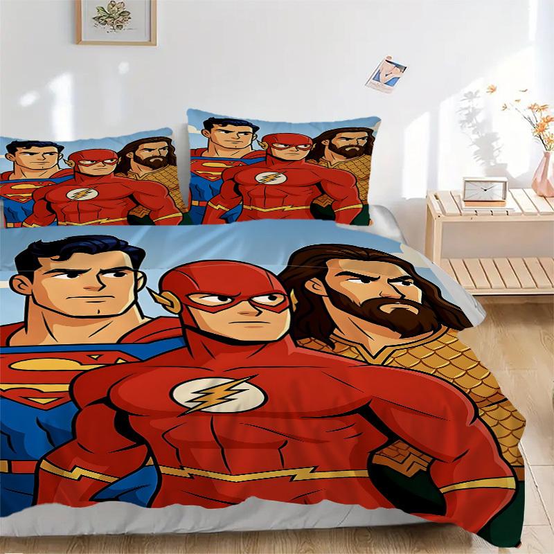 3pcs Superman, Flash Duvet Cover Set, 1 Duvet Cover + 2 Pillowcases (No Insert), High-Definition Print for All Seasons,Durable yy251103027 135x200cm
3pcs Superman, Flash Duvet Cover Set, 1 Duvet Cover + 2 Pillowcases (No Insert), High-Definition Print for All Seasons,Durable yy251103027 135x200cm