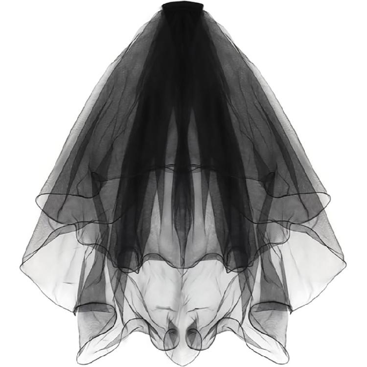 Halloween Black Nylon Bridal Accessory Offering Effortless Wear For Parties And Ceremonies 1
Halloween Black Nylon Bridal Accessory Offering Effortless Wear For Parties And Ceremonies 1
