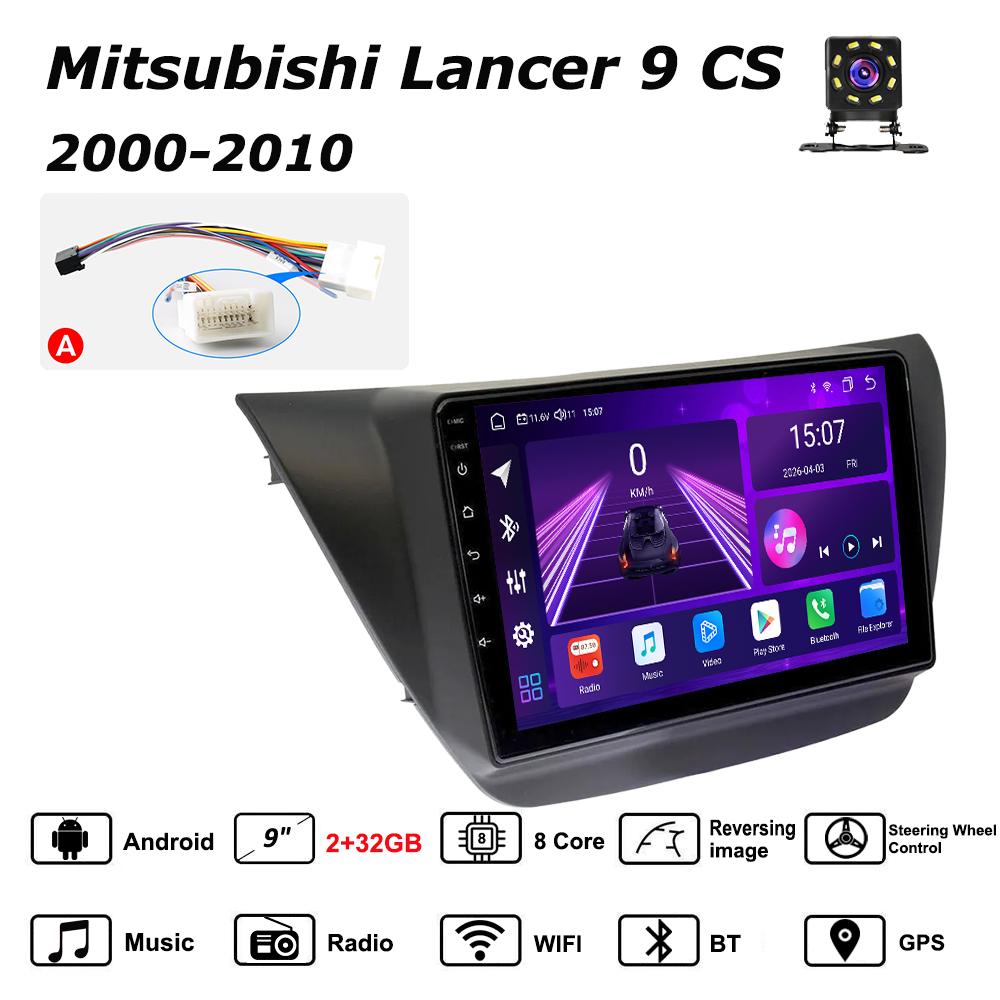 Автомобильная магнитола Android Car-Play для Mitsubishi Lancer 9 CS 2000-2010 Мультимедийный проигрыватель Головное устройство Стерео Навигация GPS BT WIFI, 8 ЯДЕР ,2+32ГБ A чёрный
Автомобильная магнитола Android Car-Play для Mitsubishi Lancer 9 CS 2000-2010 Мультимедийный проигрыватель Головное устройство Стерео Навигация GPS BT WIFI, 8 ЯДЕР ,2+32ГБ A чёрный