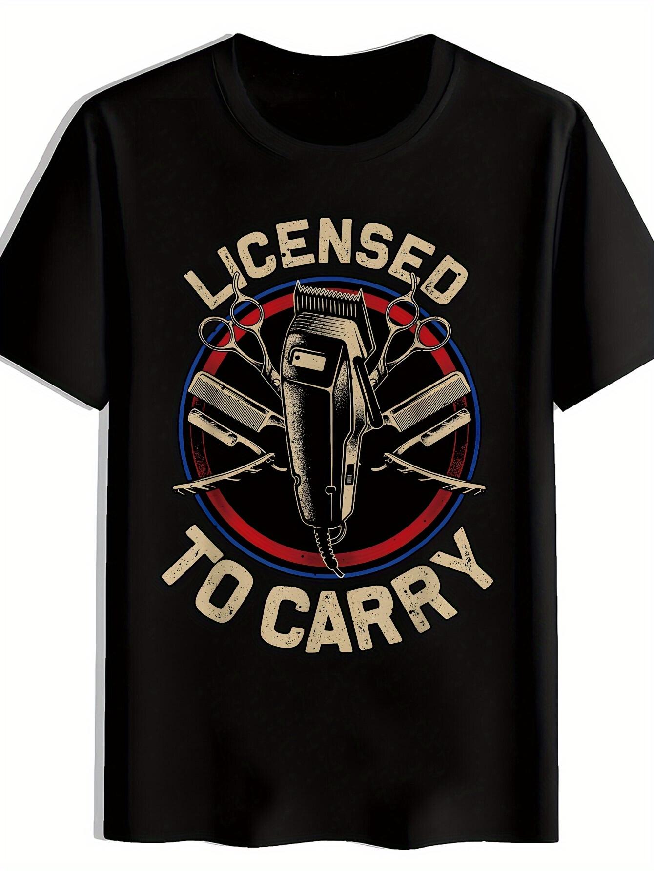 Licensed to Carry Graphic Print T-shirt - Bold Scissors & Pliers Design L
Licensed to Carry Graphic Print T-shirt - Bold Scissors & Pliers Design L