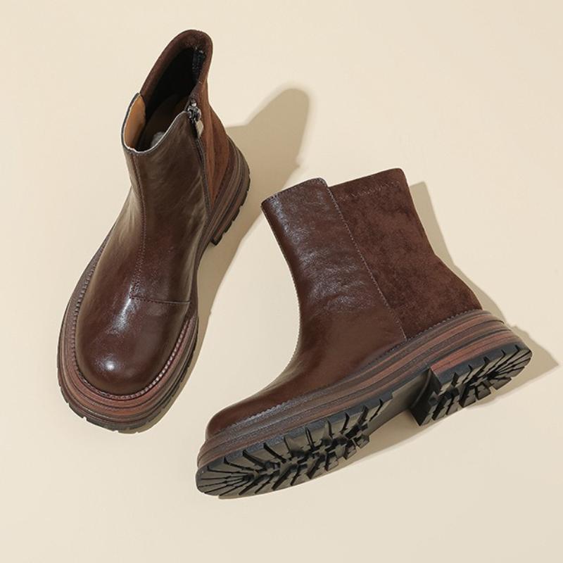 Fashion Autumn Retro Brown Ankle Boots Women British Style Round Toe Side Zipper Designer Boots Cozy Anti Slip Waterproof Platform Boots 40 коричневый
Fashion Autumn Retro Brown Ankle Boots Women British Style Round Toe Side Zipper Designer Boots Cozy Anti Slip Waterproof Platform Boots 40 коричневый