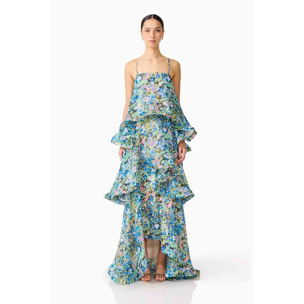 European and American Summer Fresh and Sweet Printing Multi-layer Cake Long Suspender Dress 125 XL зелений
European and American Summer Fresh and Sweet Printing Multi-layer Cake Long Suspender Dress 125 XL зелений