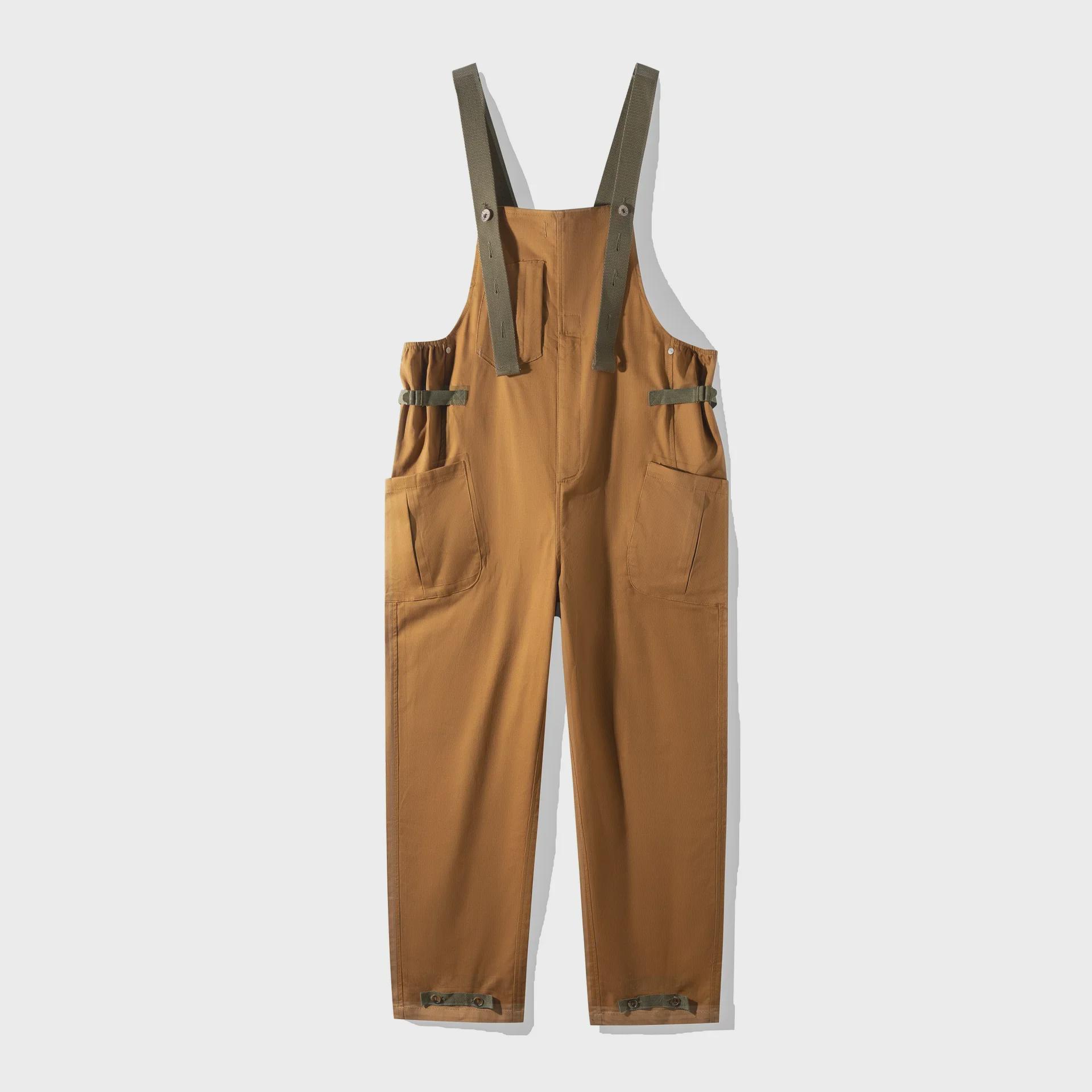 Nijiang American Retro Loose Khaki BF Straight Bib Combined - мужские повседневные цельные длинные брюки L
Nijiang American Retro Loose Khaki BF Straight Bib Combined - мужские повседневные цельные длинные брюки L